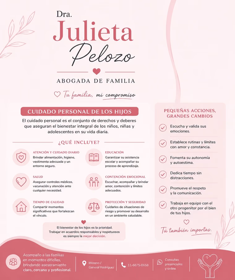 Cuidado personal de los Hijos